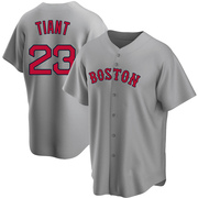 Gray Replica Luis Tiant Men's Boston Red Sox Road Jersey