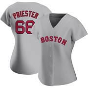 Gray Replica Quinn Priester Women's Boston Red Sox Road Jersey