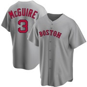 Gray Replica Reese McGuire Men's Boston Red Sox Road Jersey