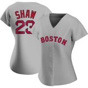 Gray Replica Travis Shaw Women's Boston Red Sox Road Jersey