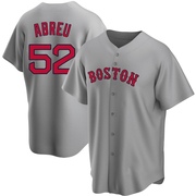 Gray Replica Wilyer Abreu Men's Boston Red Sox Road Jersey