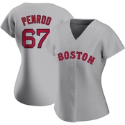 Gray Replica Zach Penrod Women's Boston Red Sox Road Jersey