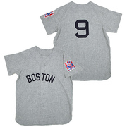 Grey Authentic Ted Williams Men's Boston Red Sox 1939 Throwback Jersey