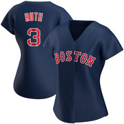 Navy Authentic Babe Ruth Women's Boston Red Sox Alternate Jersey