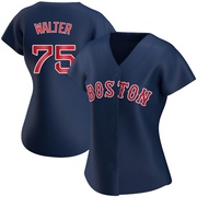 Navy Authentic Brandon Walter Women's Boston Red Sox Alternate Jersey