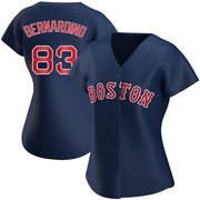 Navy Authentic Brennan Bernardino Women's Boston Red Sox Alternate Jersey