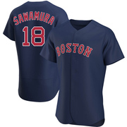 Navy Authentic Hirokazu Sawamura Men's Boston Red Sox Alternate Jersey