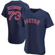 Navy Authentic Jamie Westbrook Men's Boston Red Sox Alternate Jersey