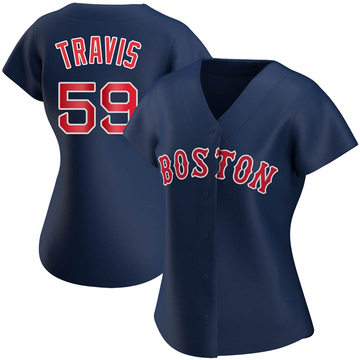 Sam Travis Women's Boston Red Sox Alternate Jersey - Black Golden Replica