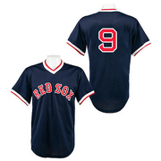 Navy Blue Replica Ted Williams Men's Boston Red Sox 1990 Throwback Jersey