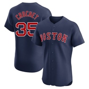 Navy Elite Garrett Crochet Men's Boston Red Sox Alternate Jersey