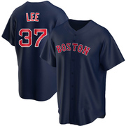 Navy Replica Bill Lee Men's Boston Red Sox Alternate Jersey