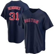 Navy Replica Liam Hendriks Youth Boston Red Sox Alternate Jersey