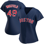 Navy Replica Tim Wakefield Women's Boston Red Sox Alternate Jersey