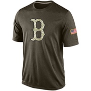 Olive Men's Boston Red Sox Dri-Fit Salute To Service KO Performance T-Shirt