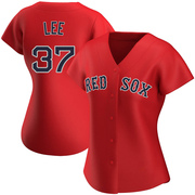 Red Authentic Bill Lee Women's Boston Red Sox Alternate Jersey