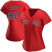 Red Authentic Richard Fitts Women's Boston Red Sox Alternate Jersey