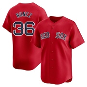 Red Limited Eduardo Nunez Youth Boston Red Sox Alternate Jersey