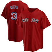 Red Replica Babe Ruth Men's Boston Red Sox Alternate Jersey