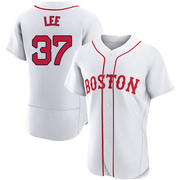 White Authentic Bill Lee Men's Boston Red Sox 2021 Patriots' Day Jersey