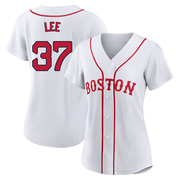 White Authentic Bill Lee Women's Boston Red Sox 2021 Patriots' Day Jersey