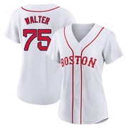 White Authentic Brandon Walter Women's Boston Red Sox 2021 Patriots' Day Jersey