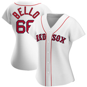 White Authentic Brayan Bello Women's Boston Red Sox Home Jersey