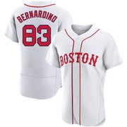 White Authentic Brennan Bernardino Men's Boston Red Sox 2021 Patriots' Day Jersey