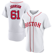 White Authentic Brian Johnson Men's Boston Red Sox 2021 Patriots' Day Jersey