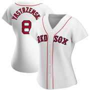 White Authentic Carl Yastrzemski Women's Boston Red Sox Home Jersey