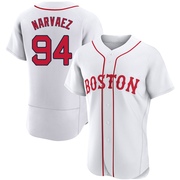 White Authentic Carlos Narvaez Men's Boston Red Sox 2021 Patriots' Day Jersey