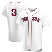 White Authentic Ceddanne Rafaela Men's Boston Red Sox Home Team Jersey