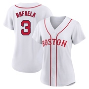 White Authentic Ceddanne Rafaela Women's Boston Red Sox 2021 Patriots' Day Jersey