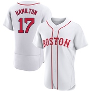 White Authentic David Hamilton Men's Boston Red Sox 2021 Patriots' Day Jersey