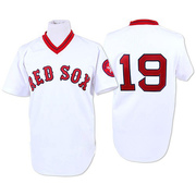 White Authentic Fred Lynn Men's Boston Red Sox Throwback Jersey