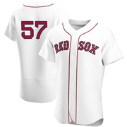 White Authentic Greg Weissert Men's Boston Red Sox Home Team Jersey