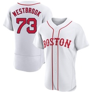 White Authentic Jamie Westbrook Men's Boston Red Sox 2021 Patriots' Day Jersey