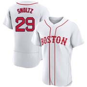 White Authentic John Smoltz Men's Boston Red Sox 2021 Patriots' Day Jersey