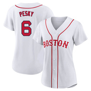 White Authentic Johnny Pesky Women's Boston Red Sox 2021 Patriots' Day Jersey