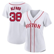 White Authentic Jorge Alfaro Women's Boston Red Sox 2021 Patriots' Day Jersey