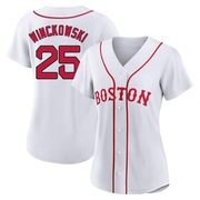 White Authentic Josh Winckowski Women's Boston Red Sox 2021 Patriots' Day Jersey