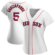 White Authentic Nomar Garciaparra Women's Boston Red Sox Home Jersey