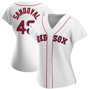 White Authentic Patrick Sandoval Women's Boston Red Sox Home Jersey