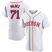 White Authentic Phillips Valdez Men's Boston Red Sox 2021 Patriots' Day Jersey