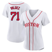 White Authentic Phillips Valdez Women's Boston Red Sox 2021 Patriots' Day Jersey