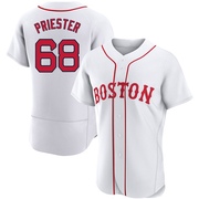 White Authentic Quinn Priester Men's Boston Red Sox 2021 Patriots' Day Jersey