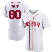 White Authentic Richard Fitts Men's Boston Red Sox 2021 Patriots' Day Jersey