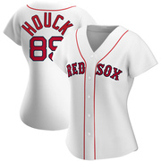 White Authentic Tanner Houck Women's Boston Red Sox Home Jersey