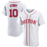 White Authentic Trevor Story Men's Boston Red Sox 2021 Patriots' Day Jersey