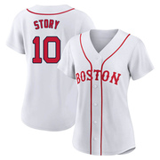 White Authentic Trevor Story Women's Boston Red Sox 2021 Patriots' Day Jersey